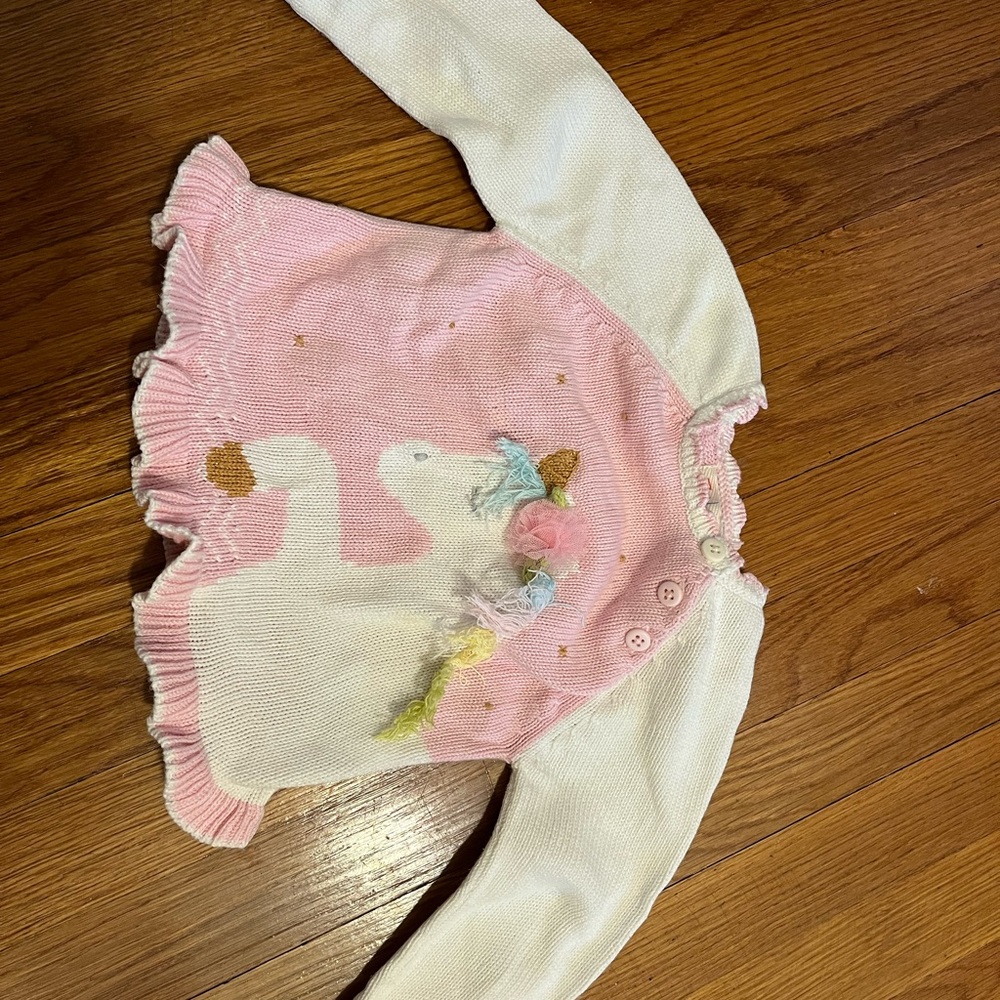 Zubels 12m unicorn sweater